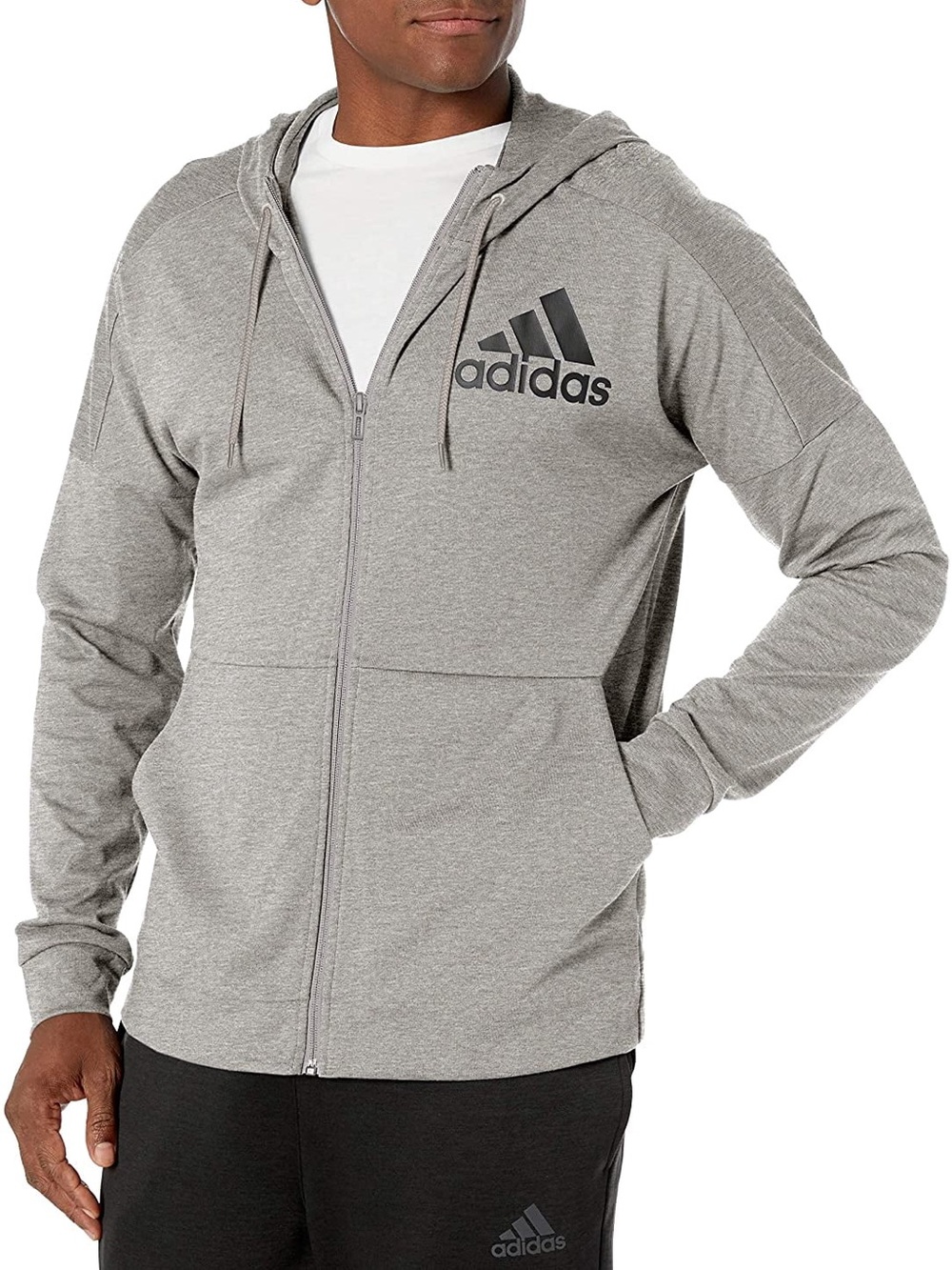 Adidas Men’s Full Zip Hooded Lightweight Jacket